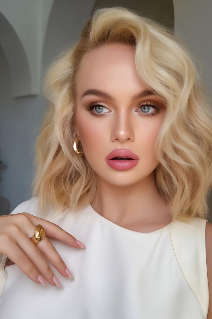 Textured Lob with Deep Side Part