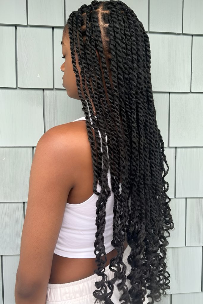 Twist Out with Defined Curls