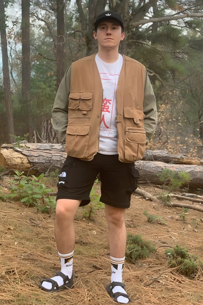 Utility Vests Over Hoodies Layered & Functional