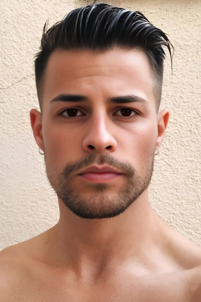 A Slick Back Fade That's All About Confidence