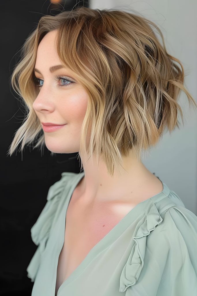 Angled Choppy Bob That Hugs the Jawline