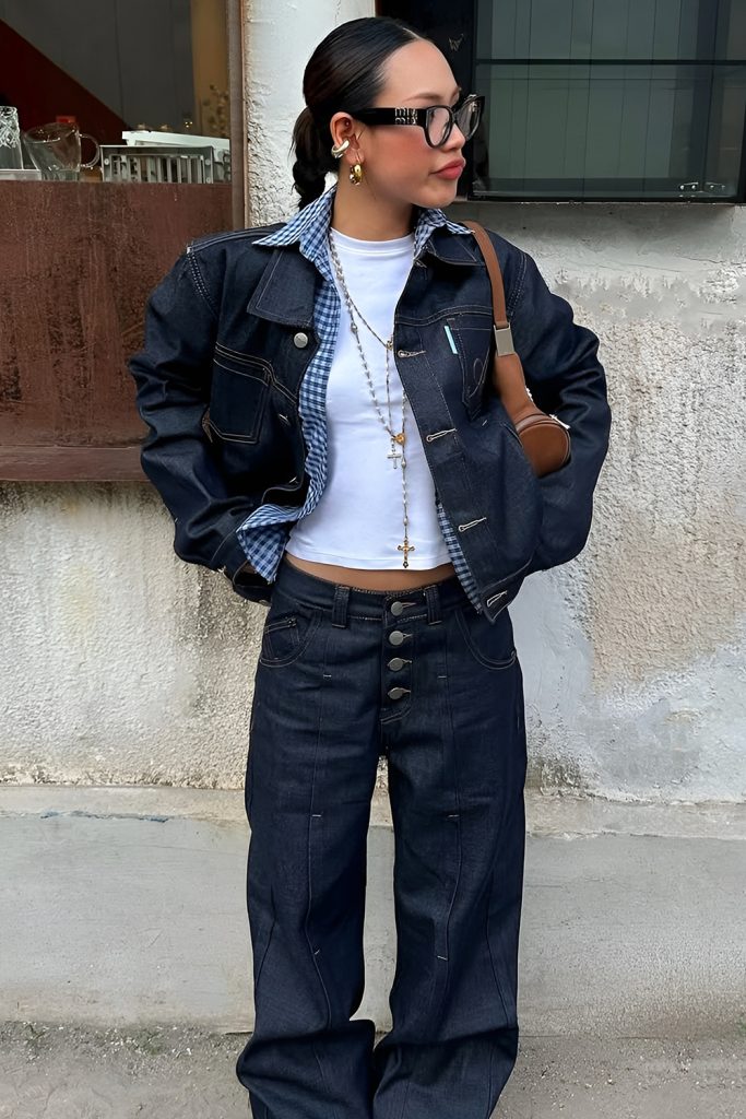 Baggy Jeans Pairs with Utility Jackets