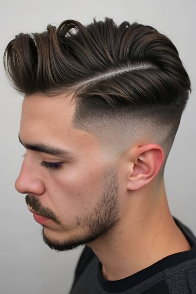 Blending a Mid Fade with a Modern Pompadour
