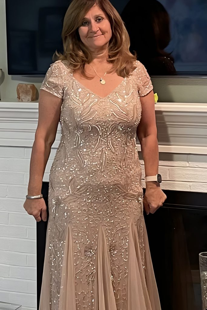 Champagne Colored Dresses with Understated Sparkle