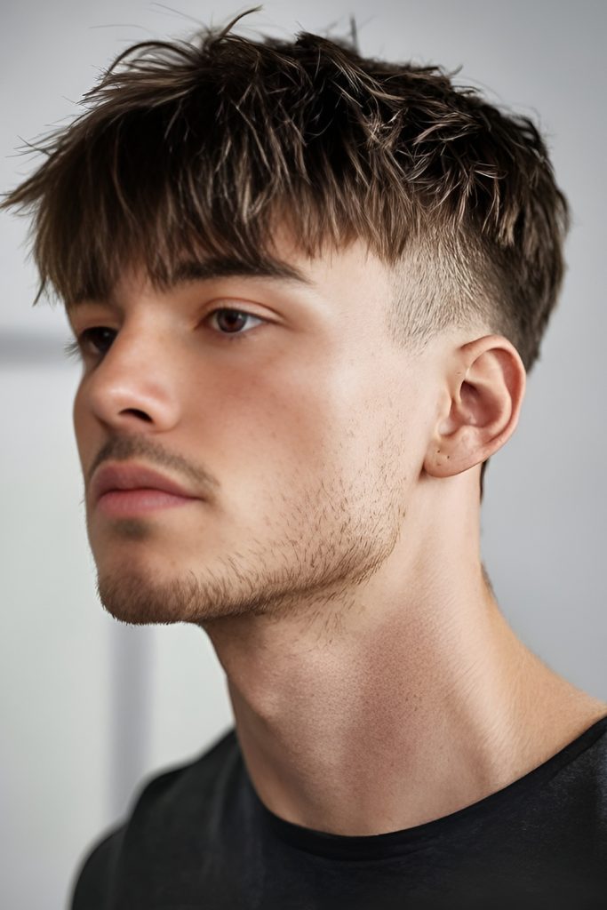 Choppy Fringe Crop with Layered Volume