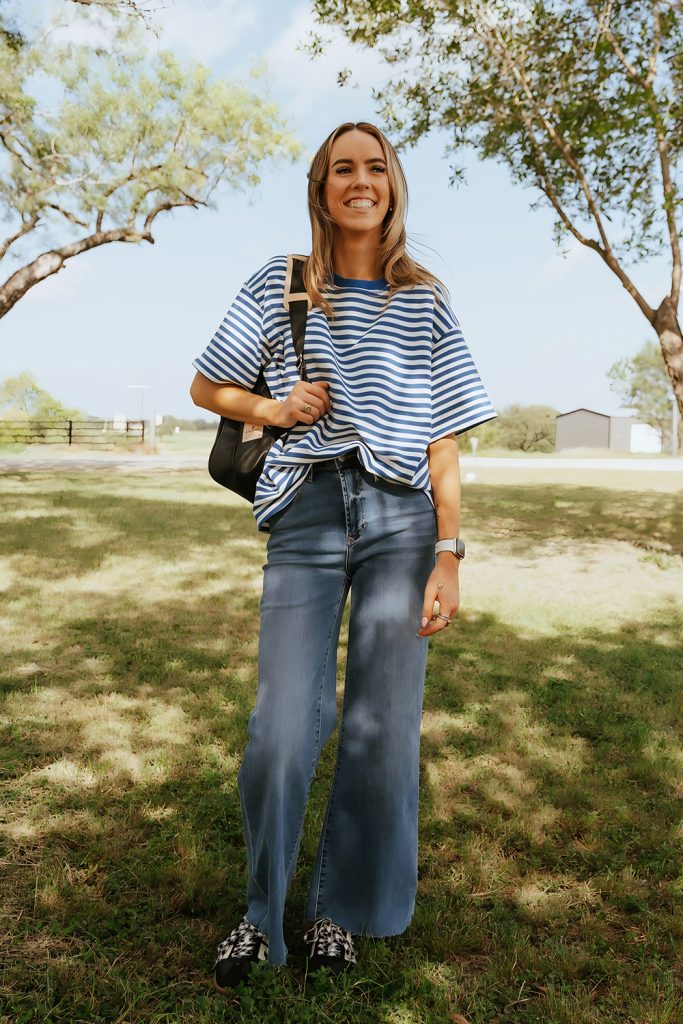 Classic Striped Tees with Classic Denim