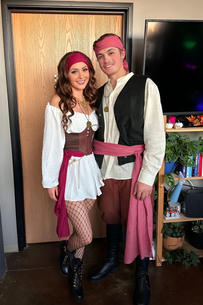 Cursed Pirate Captain and Enchanted Mermaid