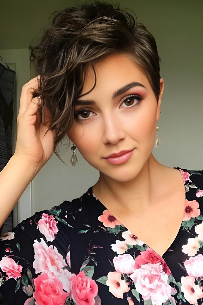 Curtain Bangs on a Pixie Cut for a Bold Update