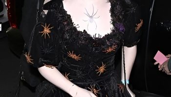 Dazzle in a Webbed Masquerade Ball Gown