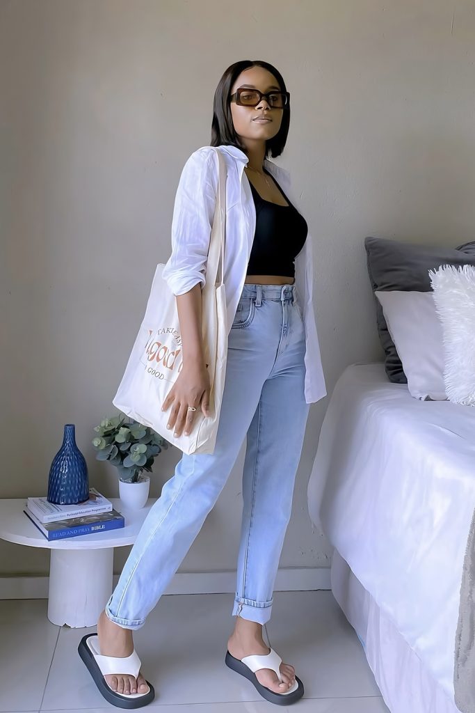 Denim on Denim for a Relaxed Day Out