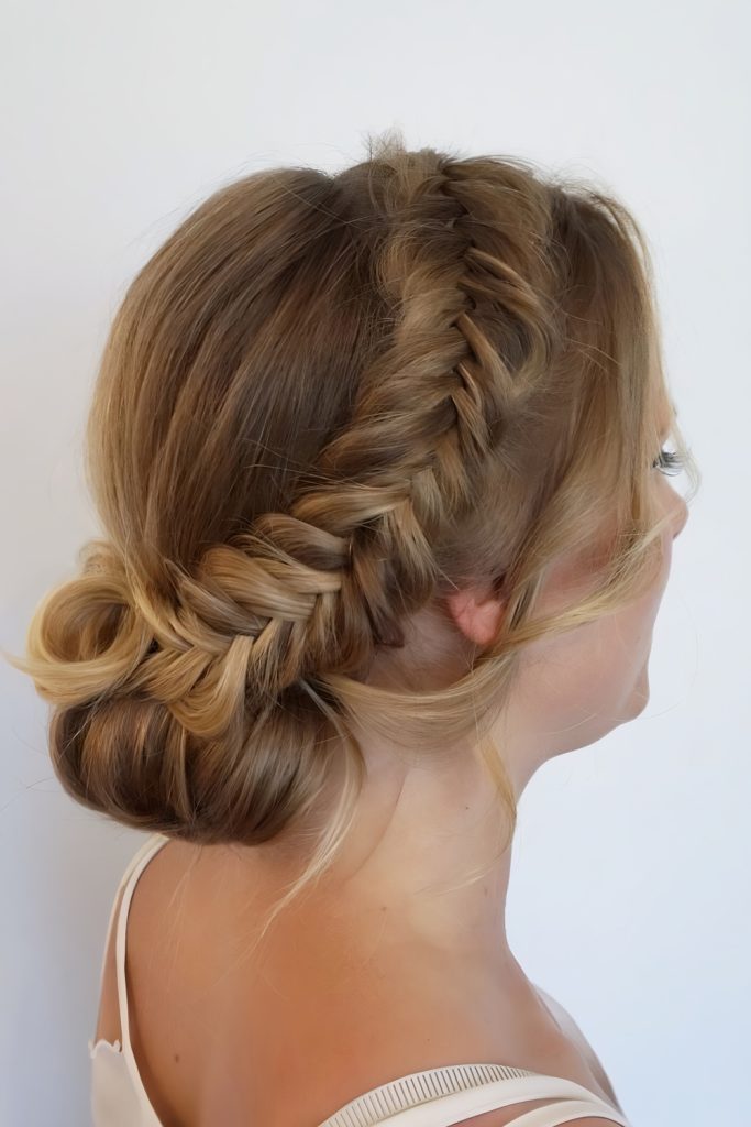 Fishtail Bun That Combines Elegance With Comfort