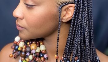 Fulani Knotless Braids with Double Layer Beading