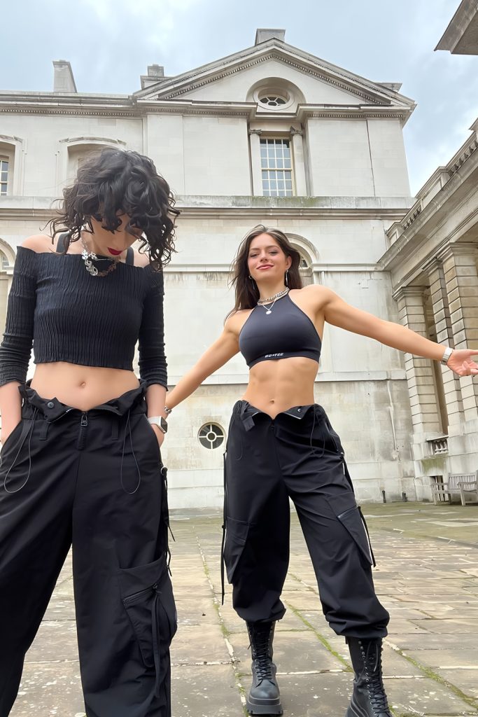 Futuristic Techwear with Utility Details