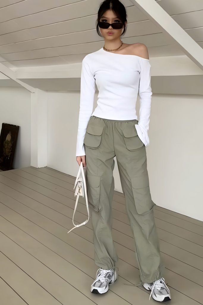 Hip Cargo Pants Steeled for Casual Wear