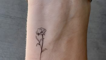 Little Red Poppy on the Wrist