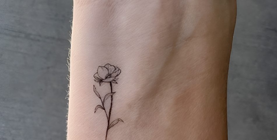 Little Red Poppy on the Wrist