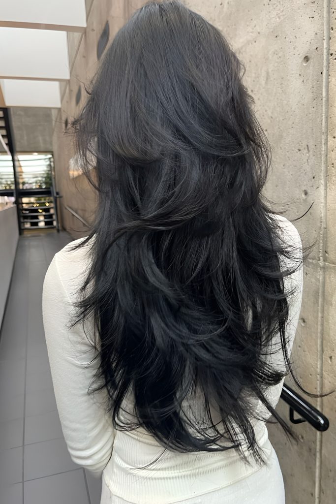 Long Layers with Razor Cut Ends