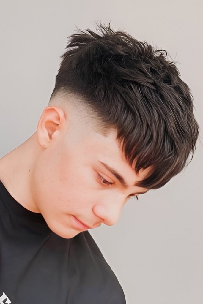 Mid Fade French Crop for Balanced Proportions