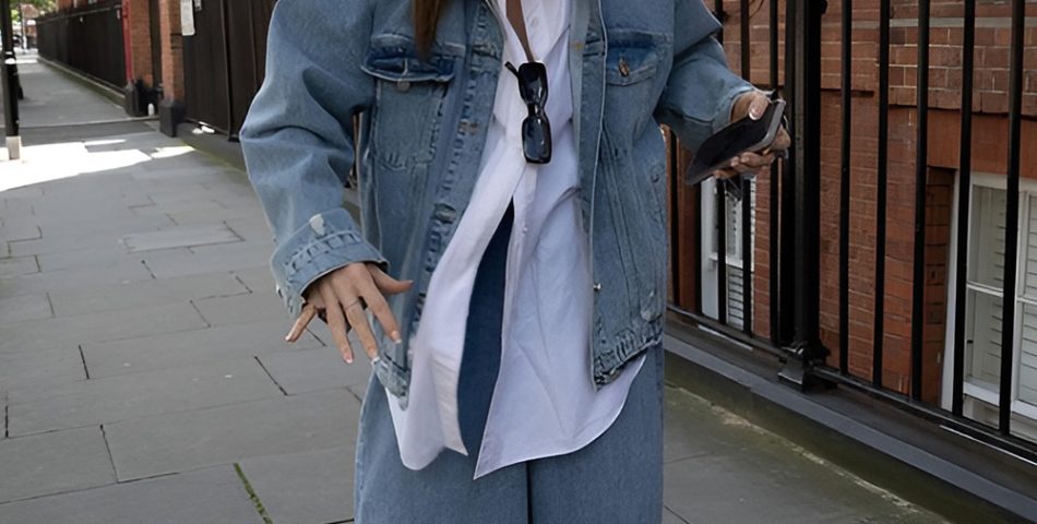 Monochromatic Outfits That Accentuate Baggy Denim