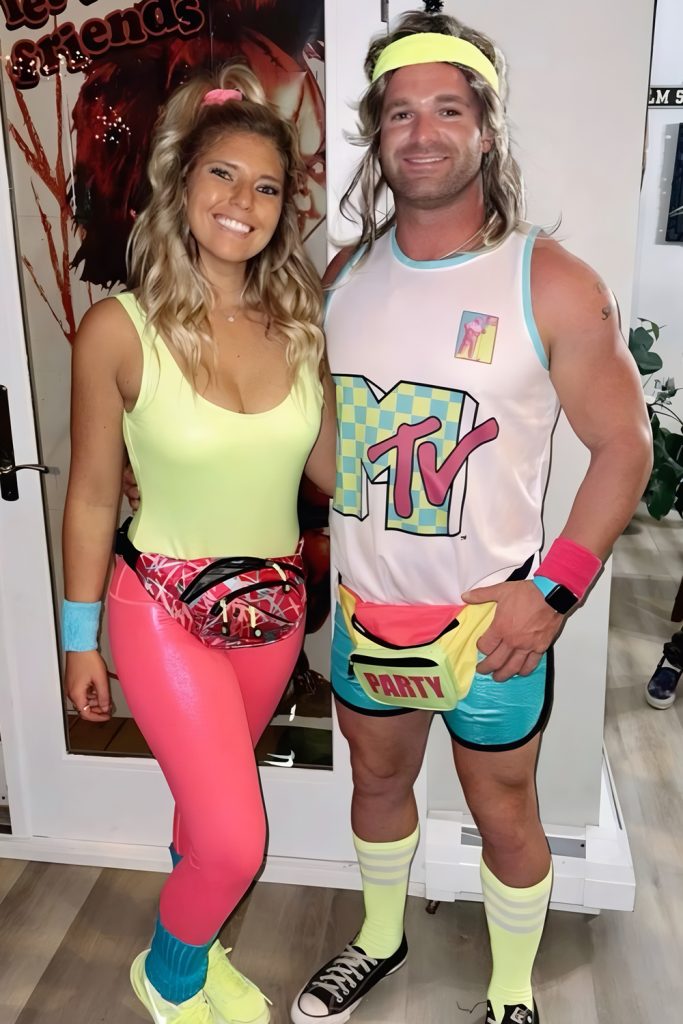 Neon Energy with '80s Inspired Workout Partners
