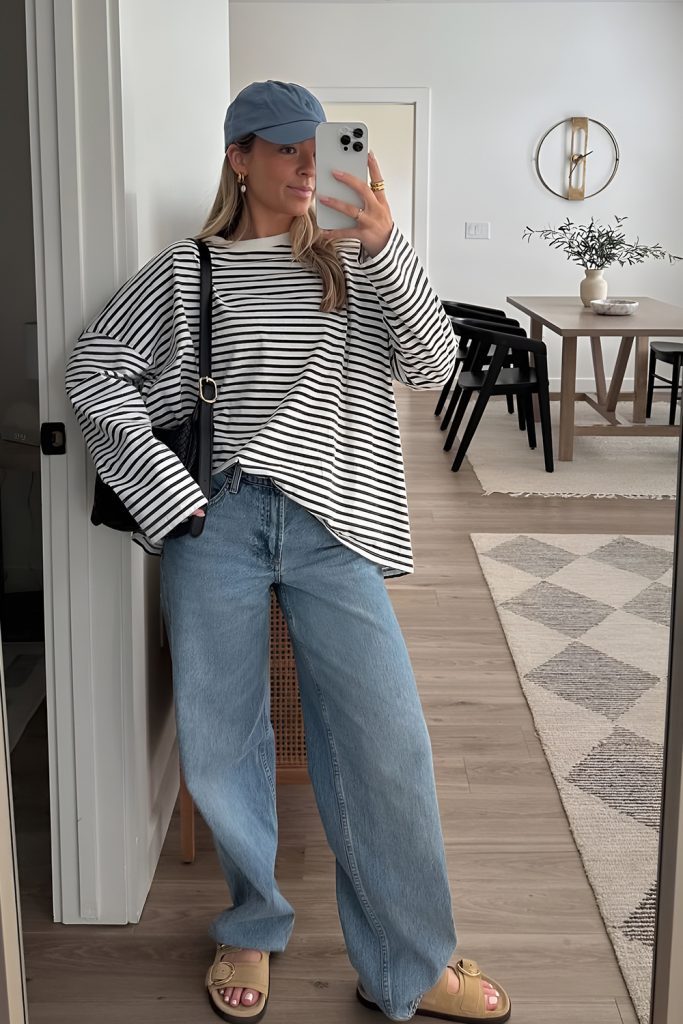 Oversized Knitwear and Baggy Jeans for a Comfortable Vibe