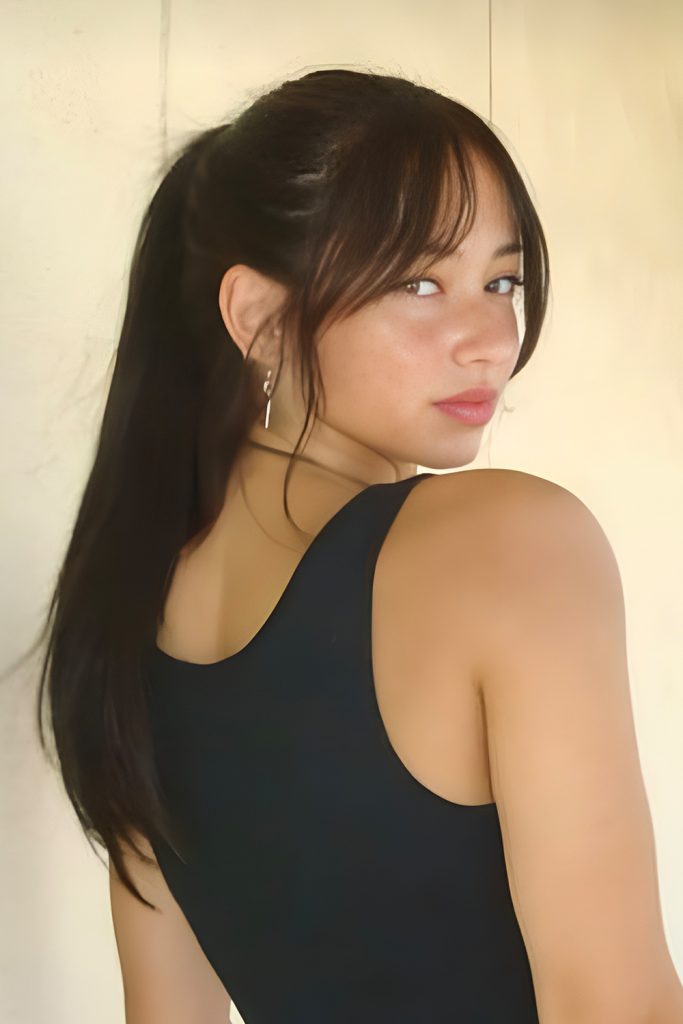 Pinned Back Sides with Bangs Front and Center