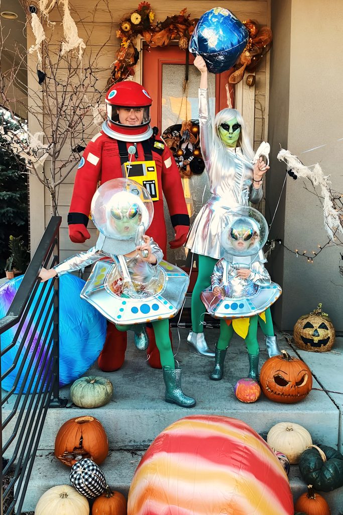 Starship Commanders Guarding the Baby Alien Passenger