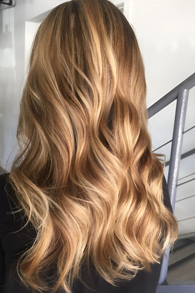 Sun Kissed Honey Blonde with Soft Dimension