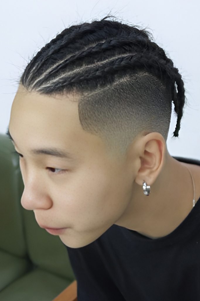 Taper Fade with Dreads for a Relaxed Look