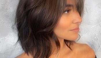 Textured Bob with Wispy Bangs