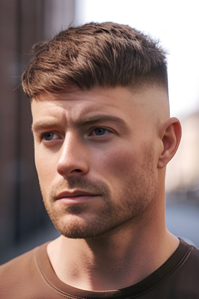Textured Crop with Fringe Fade