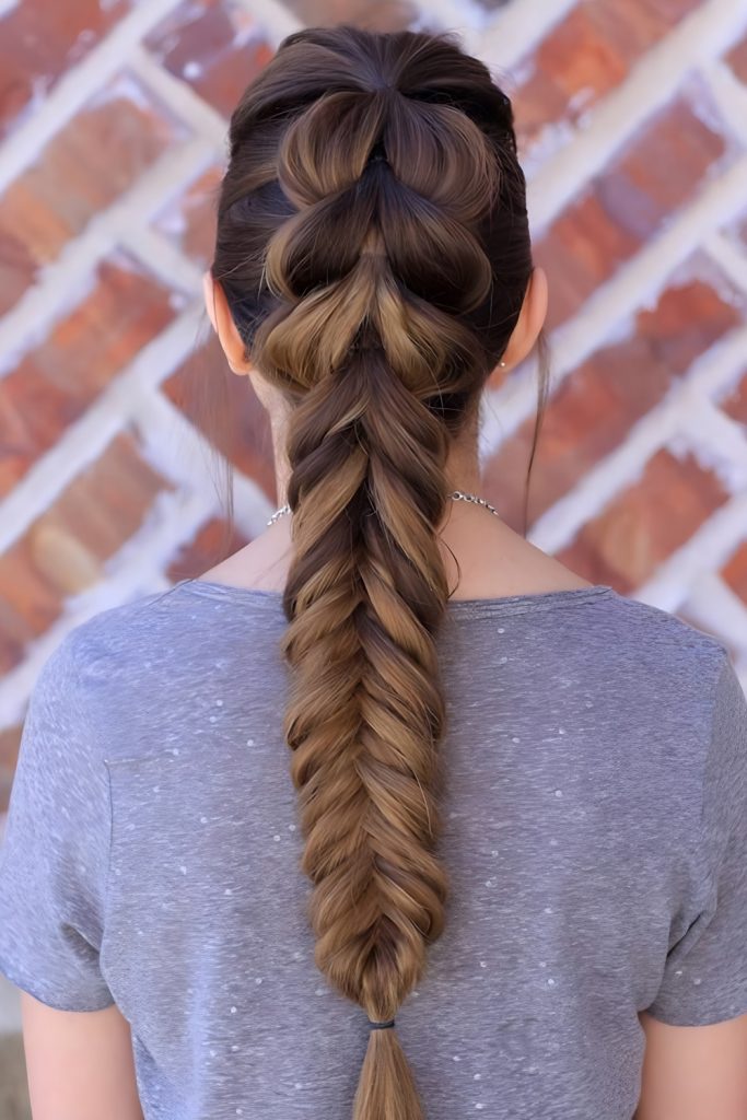 The Waterfall Fishtail Braid That Flows With Ease
