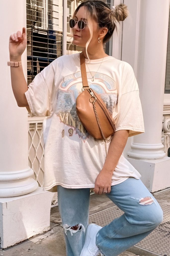 Weekend Casual with Graphic Tees and Relaxed Jeans