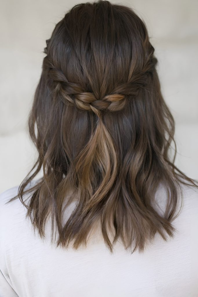 Braided Crown for a Romantic Vibe