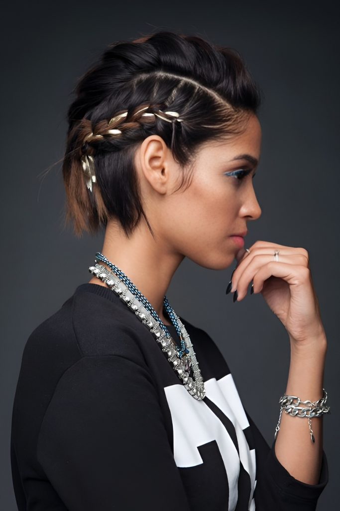 Braided Pixie Accents That Add Edge