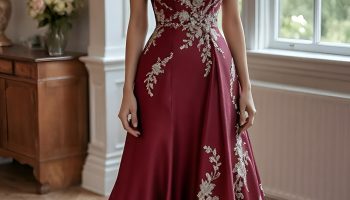 Burgundy Dresses That Shine With Warmth