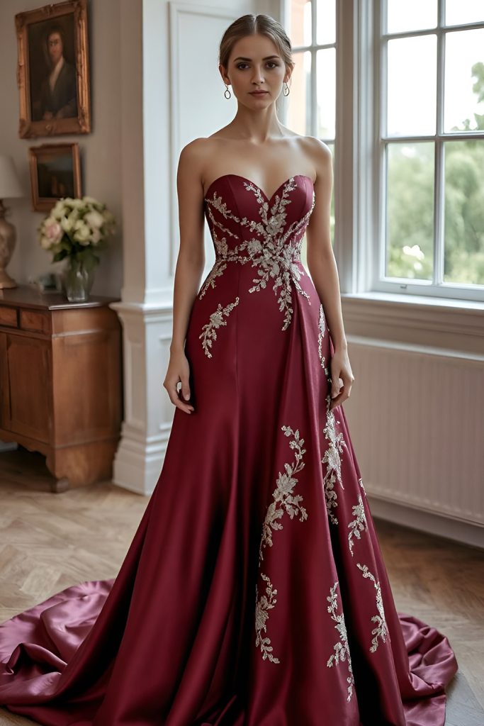 Burgundy Dresses That Shine With Warmth