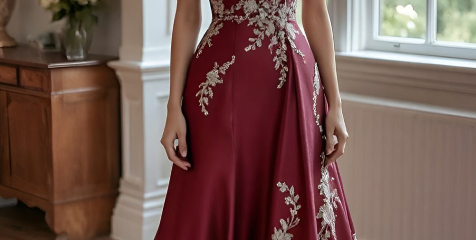 Burgundy Dresses That Shine With Warmth