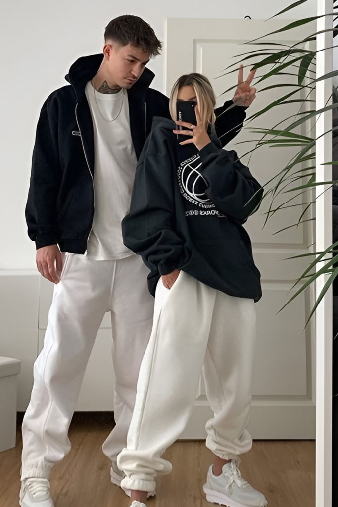 Classi Black and White Outfits with a Seasonal Twist