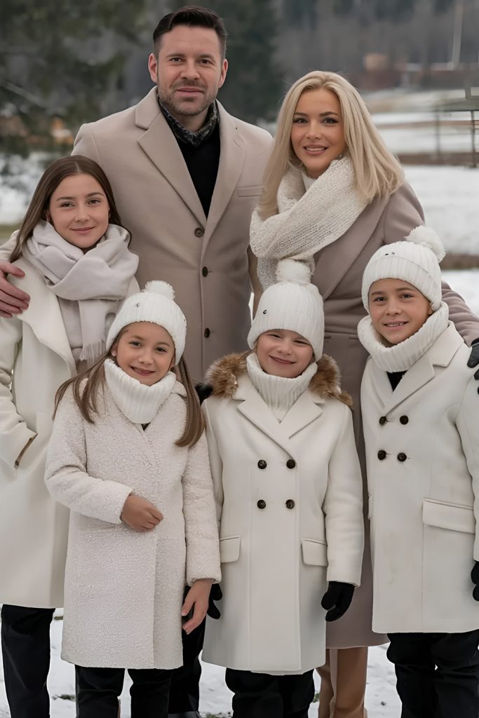 Coordinated Layers with Coats, Boots, and Knit Accessories