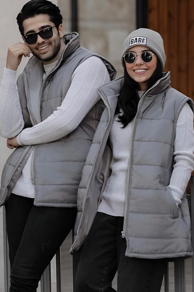 Coordinating Turtlenecks Layered Under Statement Jackets