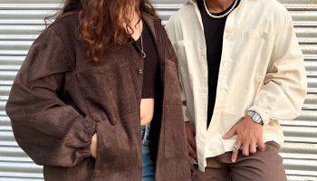 Corduroy Jackets and Dresses for a Retro Inspired Couple