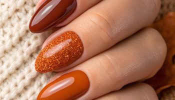 Cozy Pumpkin Spice Nails That Embody Fall Cozy