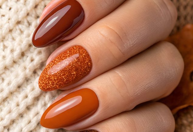 Cozy Pumpkin Spice Nails That Embody Fall Cozy