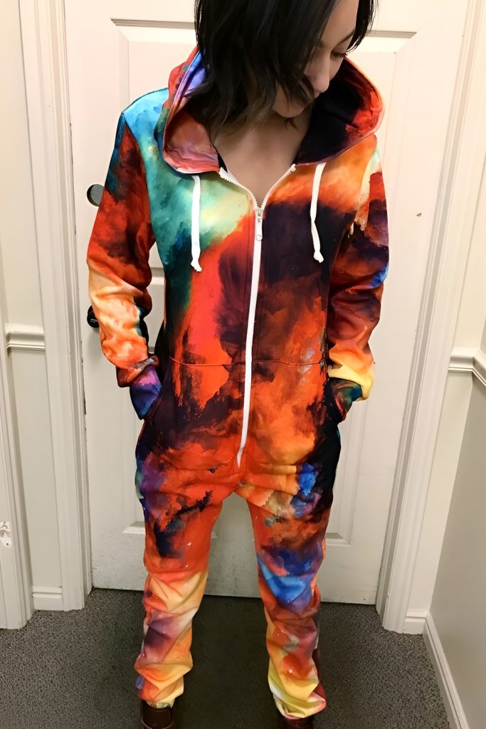 Cozy Rompers in Psychedelic Prints