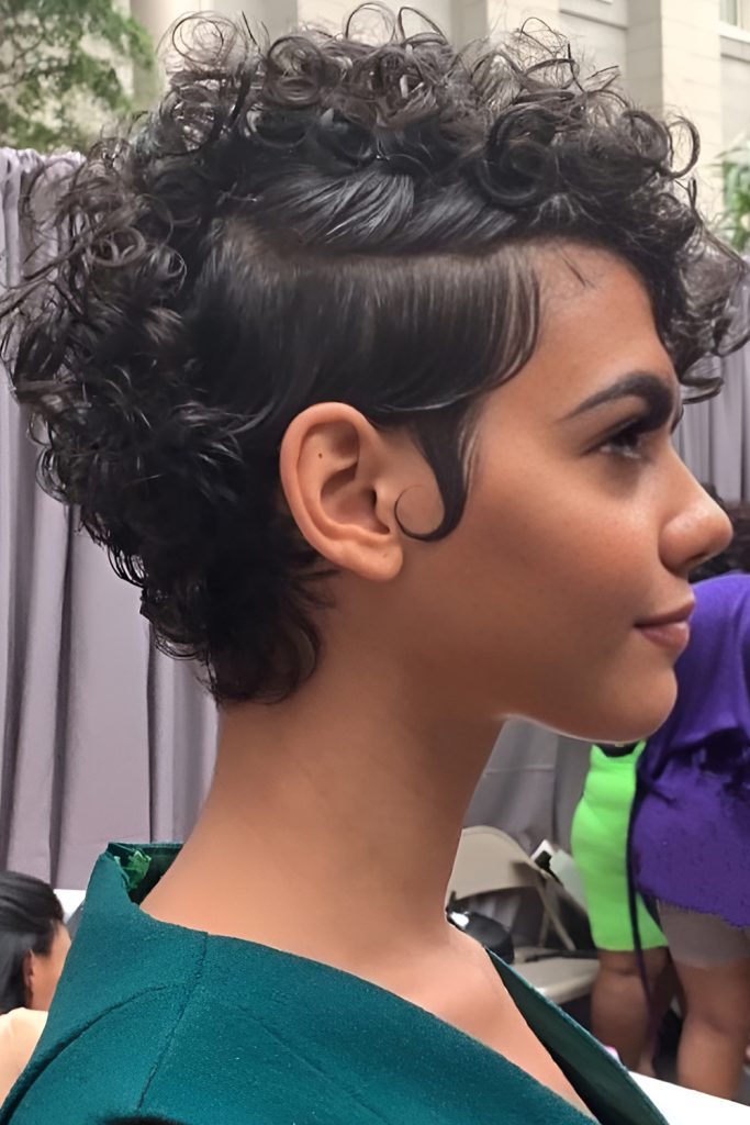 Curly Pixie with Defined Ringlets
