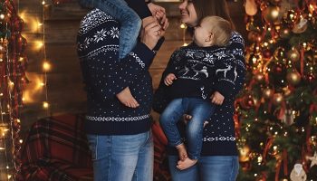 Denim and Knitwear for a Relaxed, Casual Family Vibe