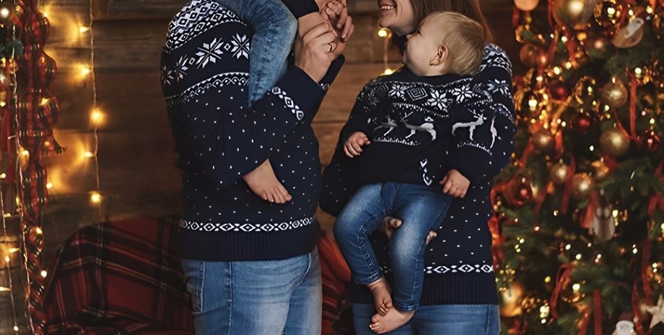 Denim and Knitwear for a Relaxed, Casual Family Vibe