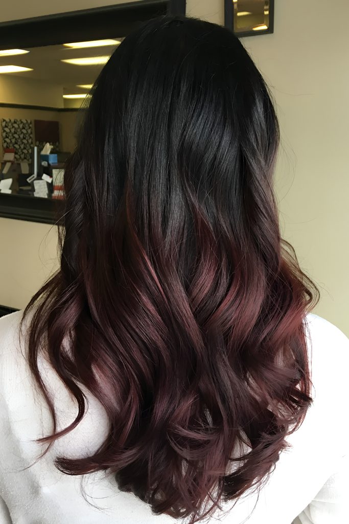 Espresso and Burgundy Blend for a Dramatic Finish