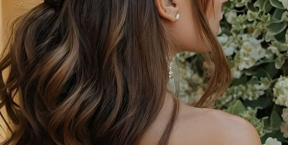 Half Up Twist with Loose Romantic Curls